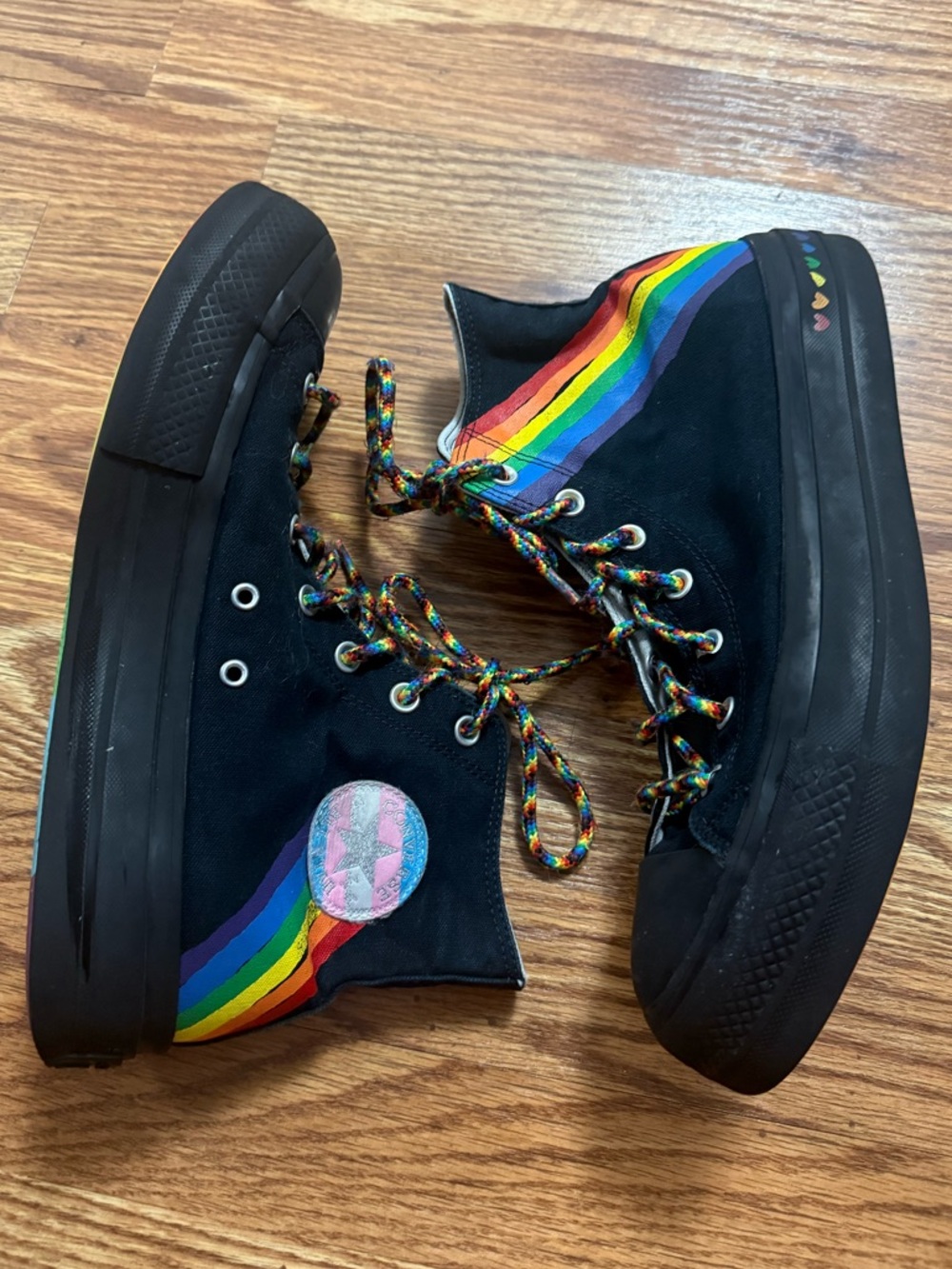 Converse High Top Platform Pride Size 12